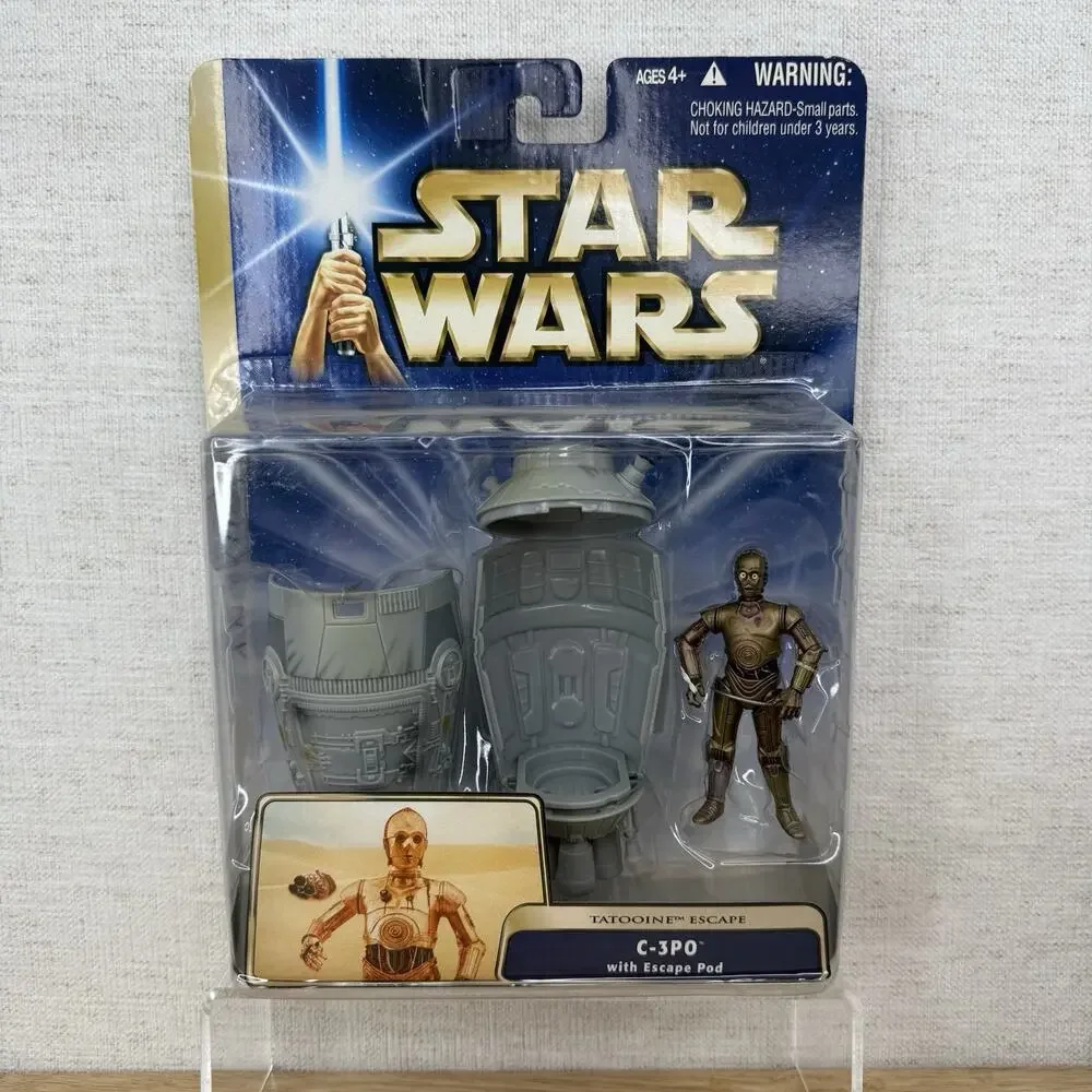 Star Wars SAGA A New Hope Deluxe Action Figure C-3PO w/Escape Pod Tatooine 2004